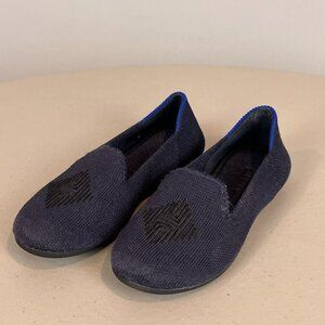Rothy's Kids Loafers Navy Blue with Black Youth Size 11